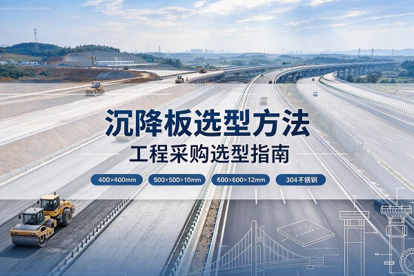 浈江沉降板选择方法