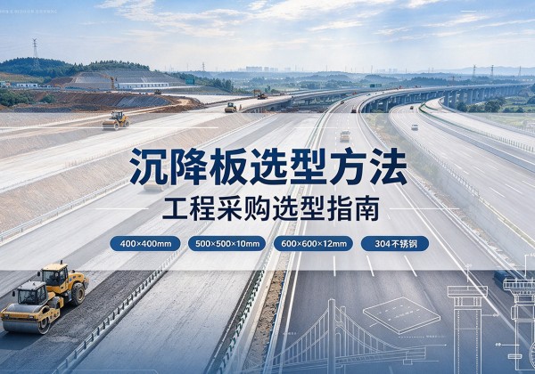 浈江沉降板选择方法
